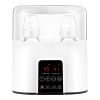 Electric Baby Milk Bottle Warmer fit for 2 Bottle Fast Milk Warmer Formula Warmer with 4 Heating Modes Adjustable Temperature Display Screen 24H Therm