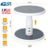 2 Tier Lazy Susan 360° Turntable Non Skid Kitchen Spice Rack Organizer 10 Inch Height Adjustable Storage Rack For Cabinet Counter Bathroom Pantry