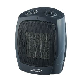 CERAMIC FAN HEATER BLK