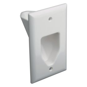 UWHITE 1 GANG RECESSED