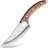 Meat Cleaver,Cleaver Knife, Handmade Knife Fulltang Stainless Steel Meat Cleaver Finger Buckle Knife With Wooden Handle Portable Outdoor Kitchen