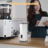 Electric Milk Frother Steamer 4 in 1 Multifunctional Hot Cold Milk Foam Maker Temperature Control Automatic Quiet Milk Warmer Latte Cappuccinos Diamon