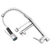 Kitchen Sink Faucet Single Handle Pre-Rinse Spring Pulldown Spray Head Kitchen Faucet Chrome Plated Finish Lead-Free