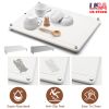 Stone Dish Drying Mats Home Dish Quick Drying Stone Pad Diatomaceous Earth Draining Mat with Anti-Slip Stainless Steel Feet