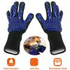 BBQ Gloves 1472°F Heat Resistant Grill Gloves Anti-slip Carbon Fiber BBQ Gloves Oven Gloves Mitts For Barbecue Cooking Baking Welding Cutting