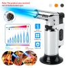 Culinary Butane Torch Lighter Refillable Blow Torch Flame Adjustable Flame Kitchen Cooking BBQ Torch w/ Fire Lock (Gas Not Included)